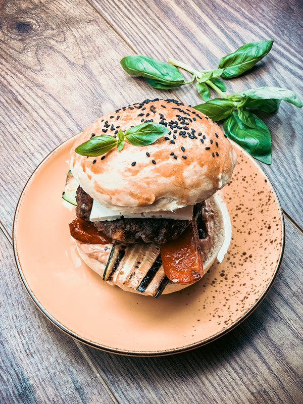Frau Poppes mediterraner Burger