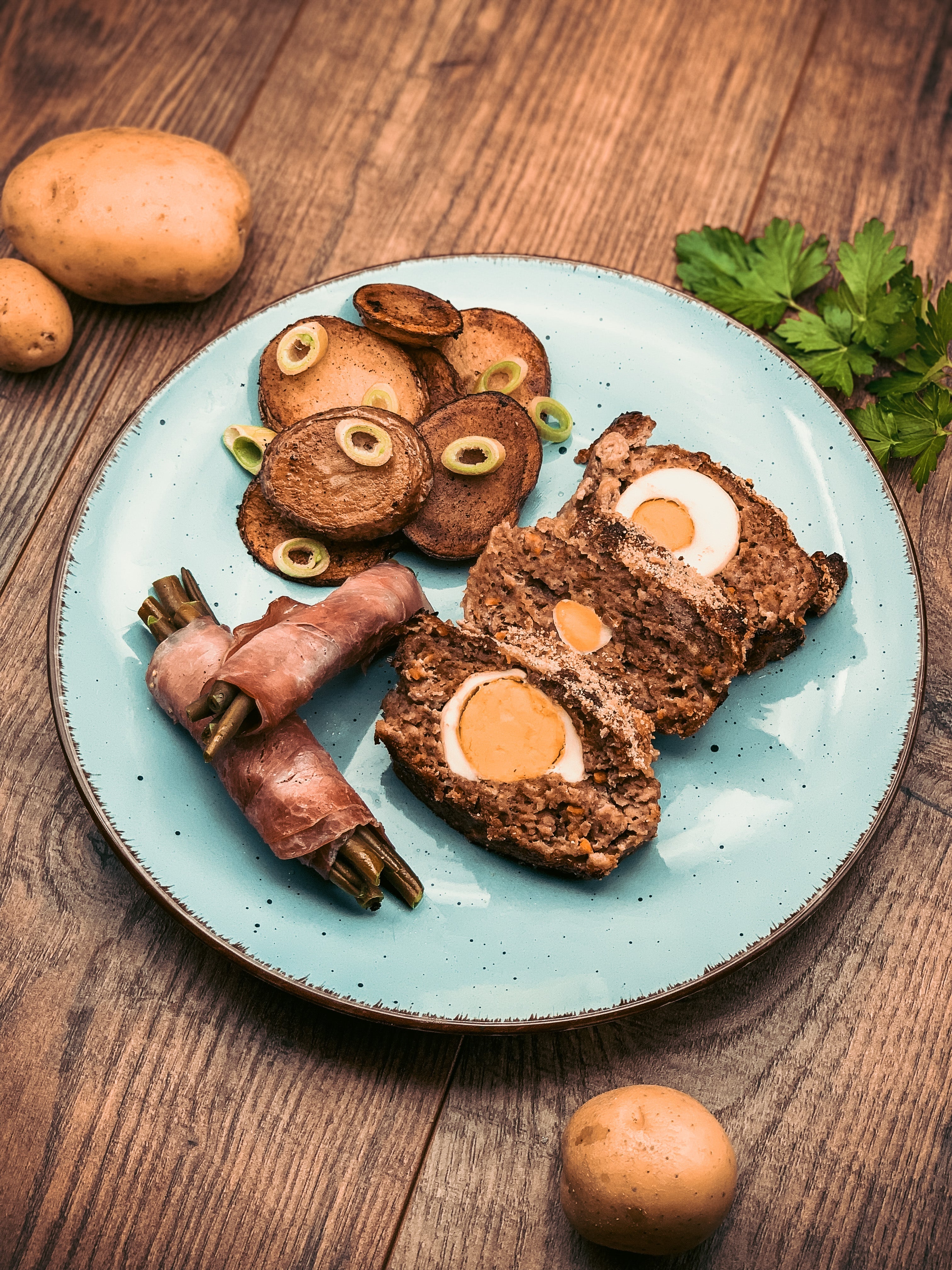 Italienischer Hackbraten mit Ei